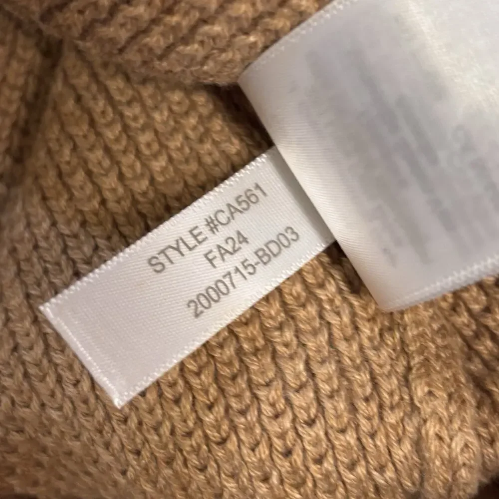 J. Crew 1/4 Zip Cotton Honeycomb Textured Camel Tan Sweater Men's Medium NWT